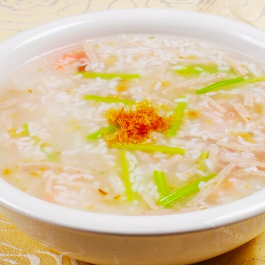 好吃的杂蔬火腿粥
