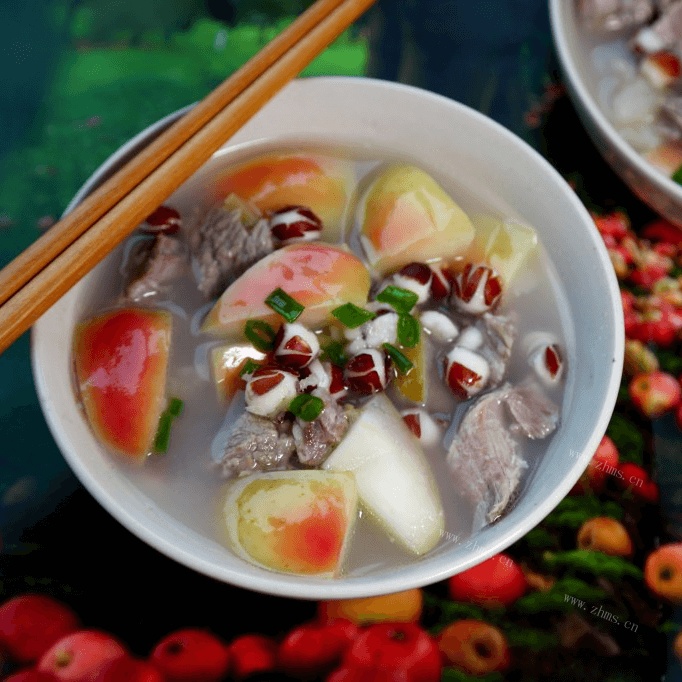 美味的苹果瘦肉汤