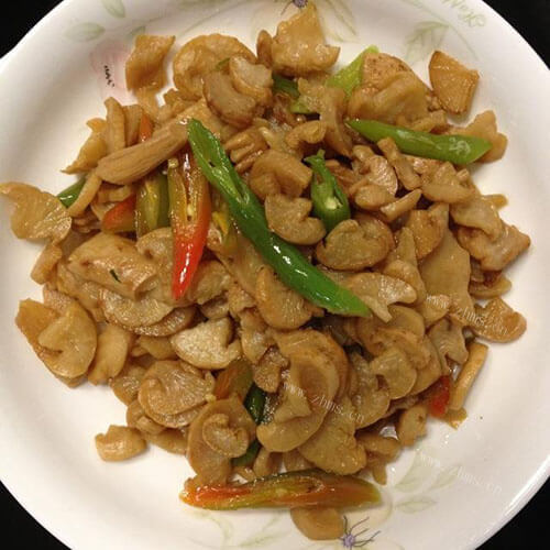 美味的青椒炒萝卜干