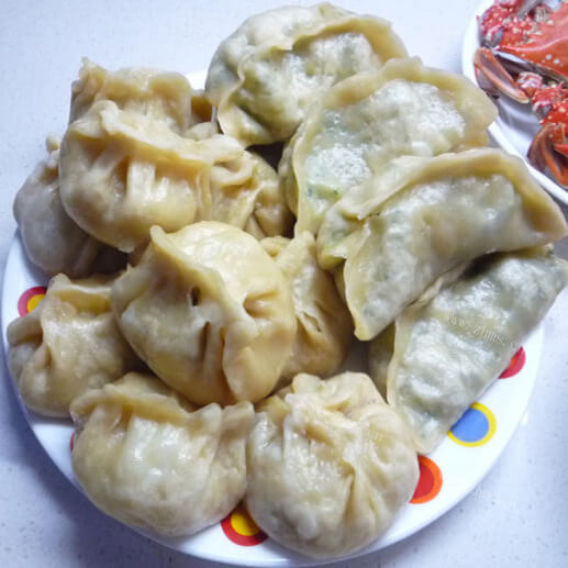 美味的韭菜虾皮鸡蛋包
