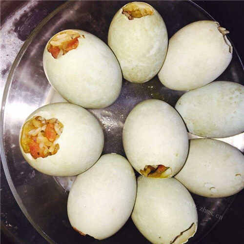 美味香菇糯米咸鸭蛋