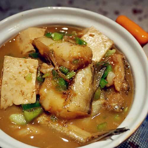美味的豆腐鱼酱油水