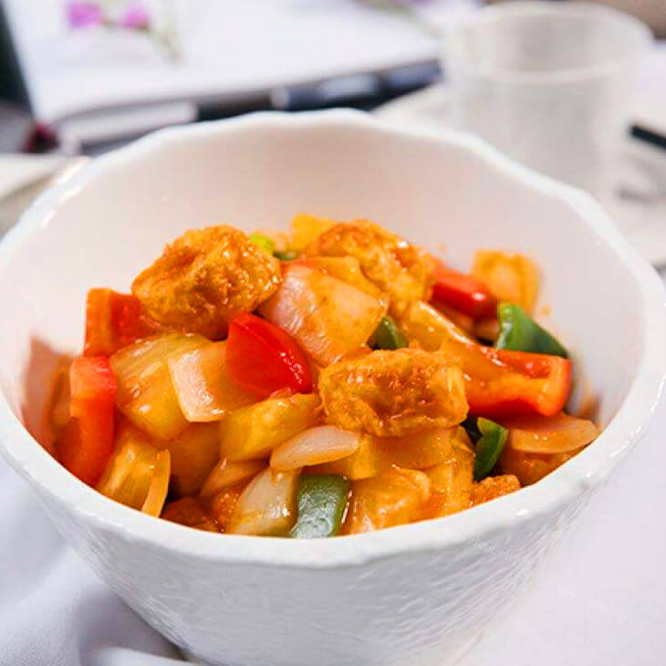 家常熘炒酸甜豆腐