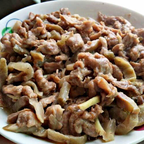 美味的蒸五香里脊肉