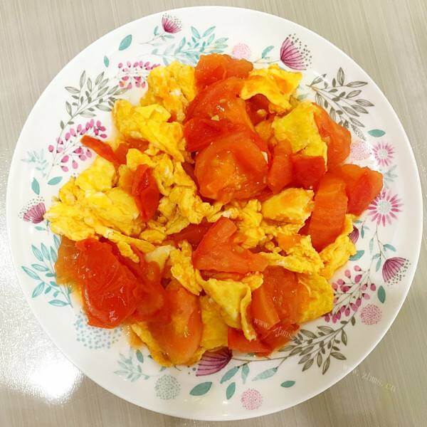 美味的西红柿炒蛋