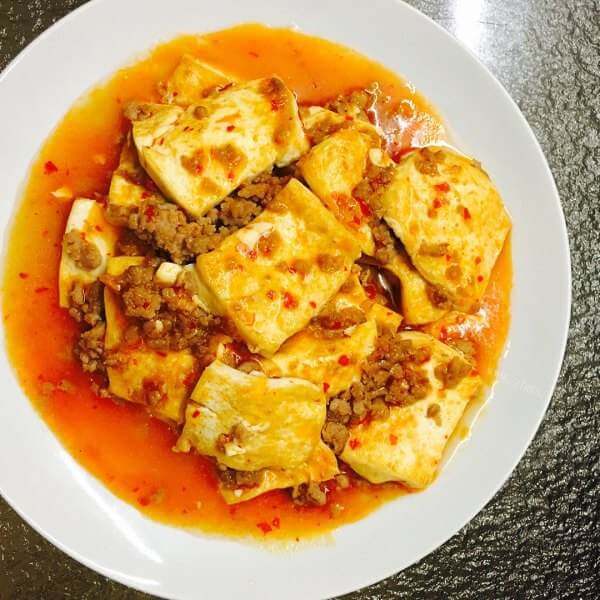 美味的宝宝版肉末豆腐