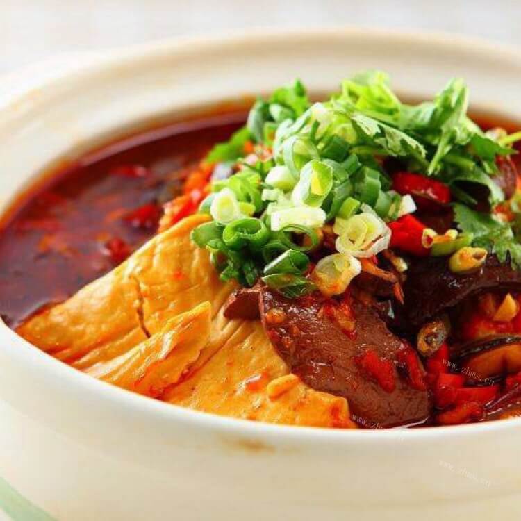 农家菜农家香辣鸭血豆腐锅