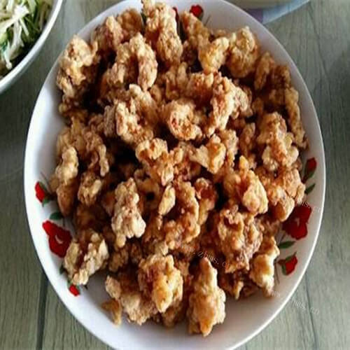 家常干炸肉炒木耳