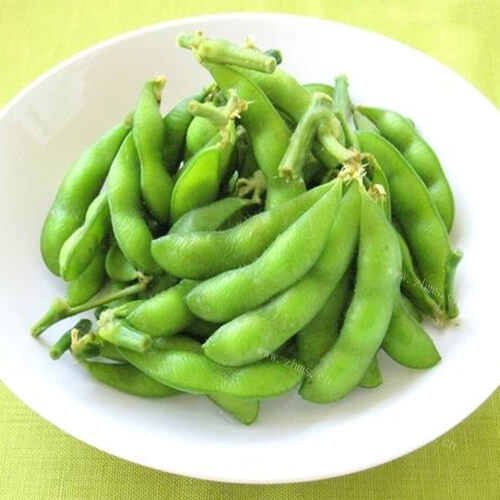 粉粉的清煮毛豆