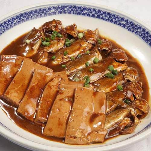 好吃的干鱼烧豆腐