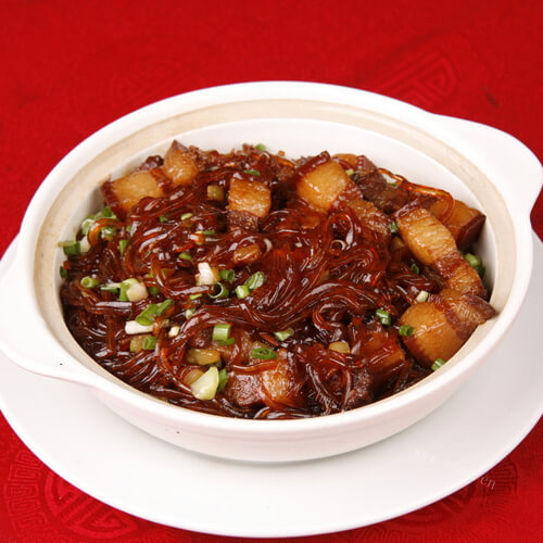 好吃的剩肉烩粉条