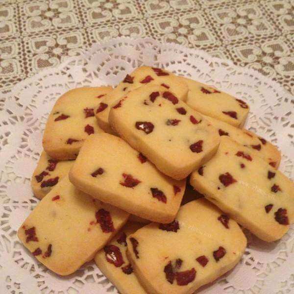 美味的初级蔓越莓饼干 