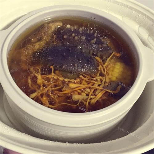 好喝的排骨海参汤