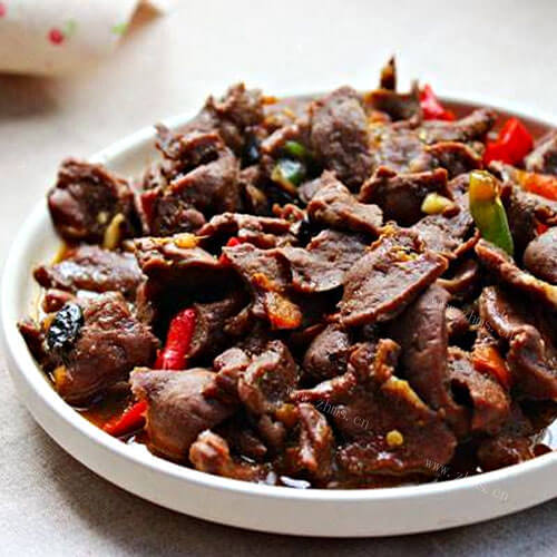 好吃的瘦肉爆炒猪心