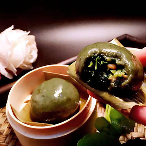 好吃的马兰头青团