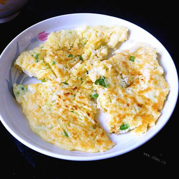 美味的白菜鸡蛋饼