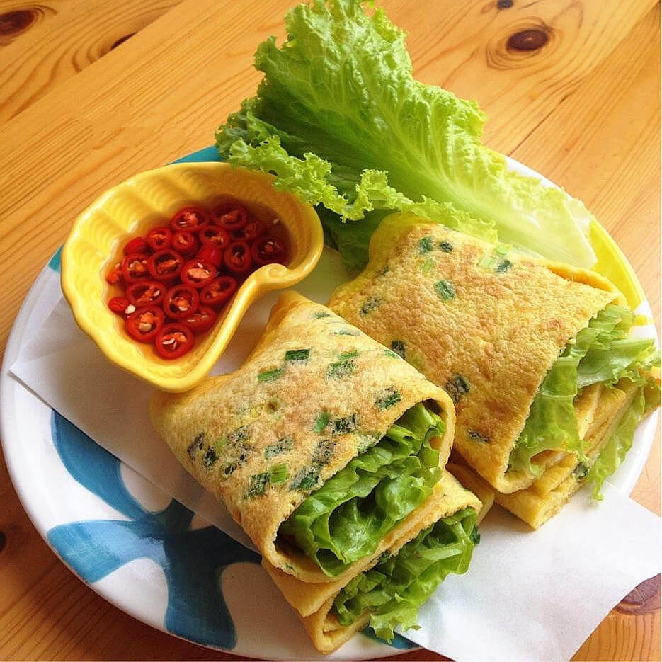 美味的鸡蛋豆芽卷饼#新鲜从