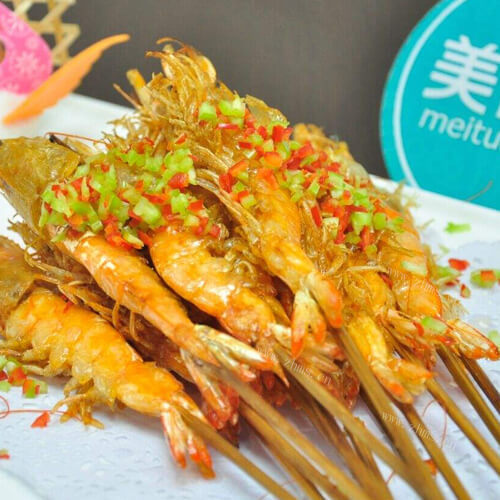 美味烤串串虾