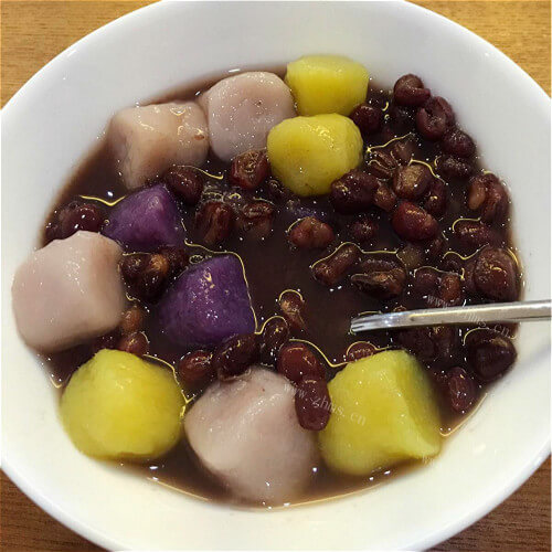 香甜的红豆芋圆西米露