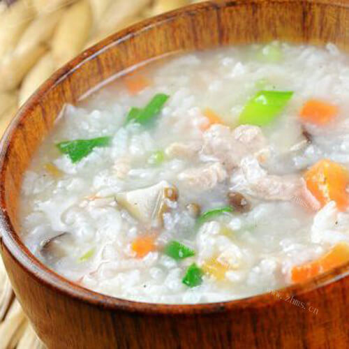 好吃的豆腐白菜瘦肉粥