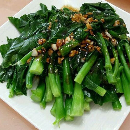 美味的蚝油蒜蓉塔菜