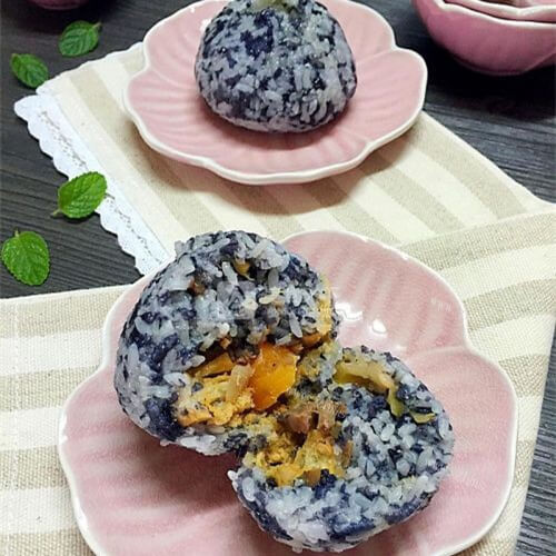 美味的双米牛肉粢饭团