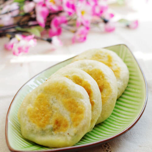 美味韭菜白菜肉饼