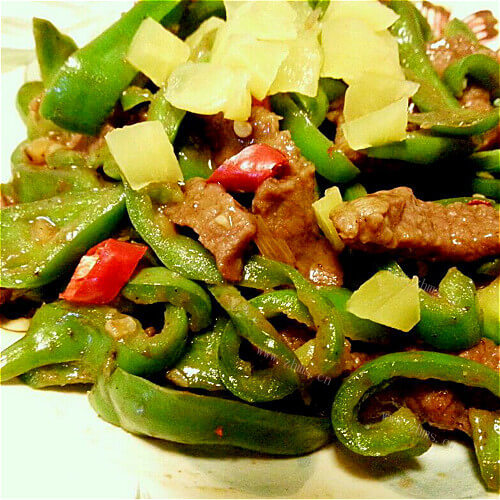 下饭菜牛肉炒青椒