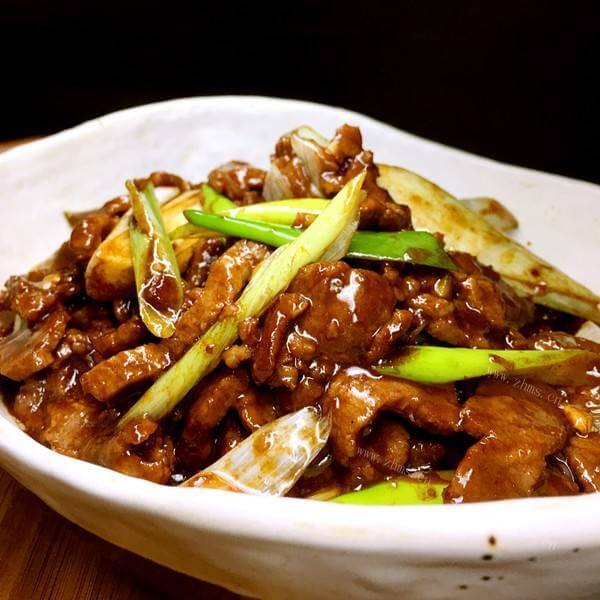 家常大葱爆牛腰