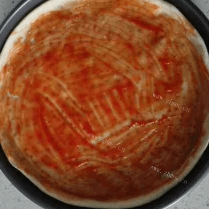 自制蔬菜披萨做法图解9)