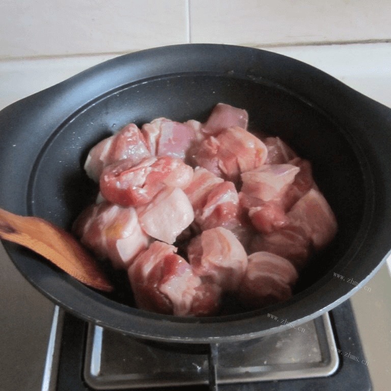 好吃的干豆角烧肉做法图解4)