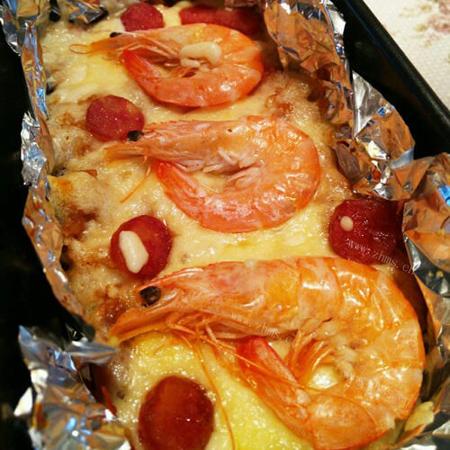 鲜美微波鲜虾焗饭