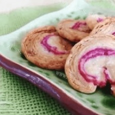 美味的紫薯蝴蝶酥