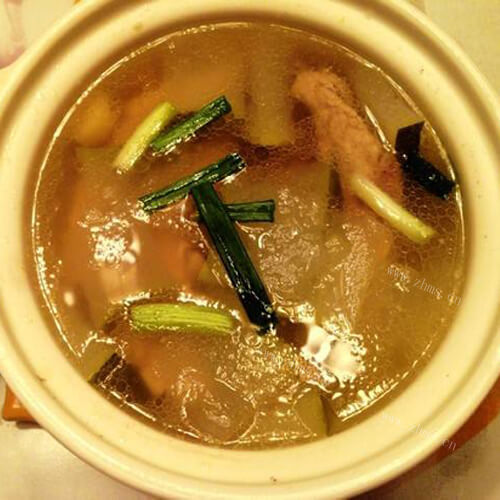 美味的清蒸冬瓜排骨