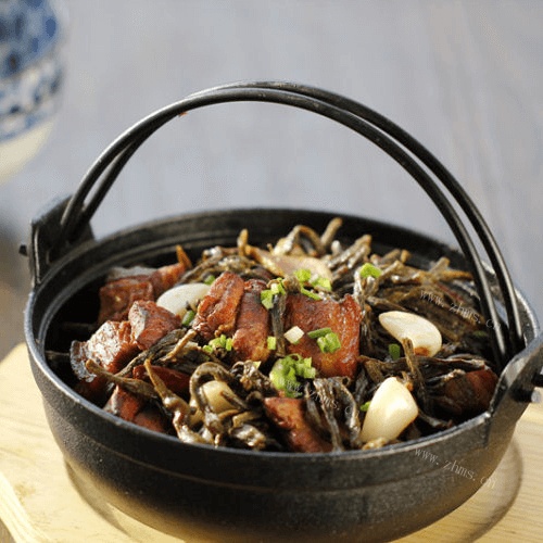 好吃的干豆角烧肉