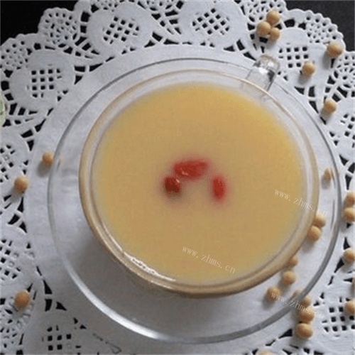 红枣枸杞子豆浆