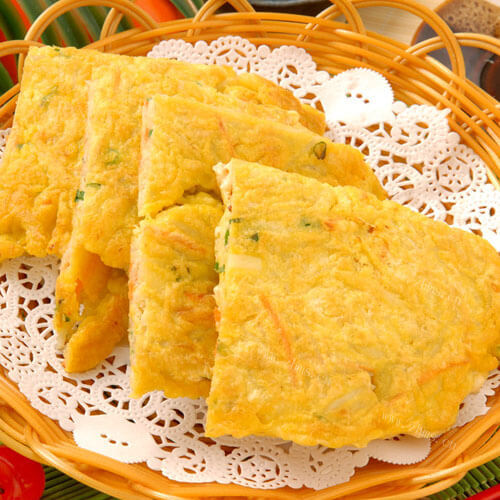 好吃的河虾萝卜丝饼