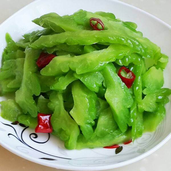 美味的柠香苦瓜