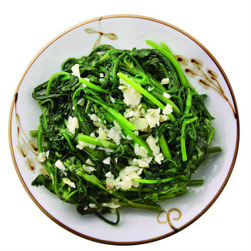 美味的蒜泥菜心