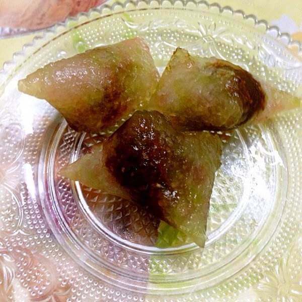 清新的柠味水晶粽