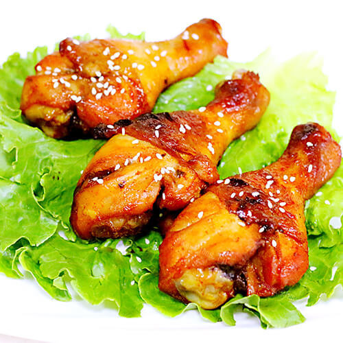 美味的微波炉奥尔良小鸡腿 