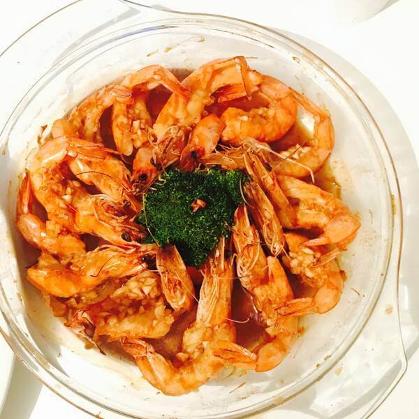 美味的花开富贵虾