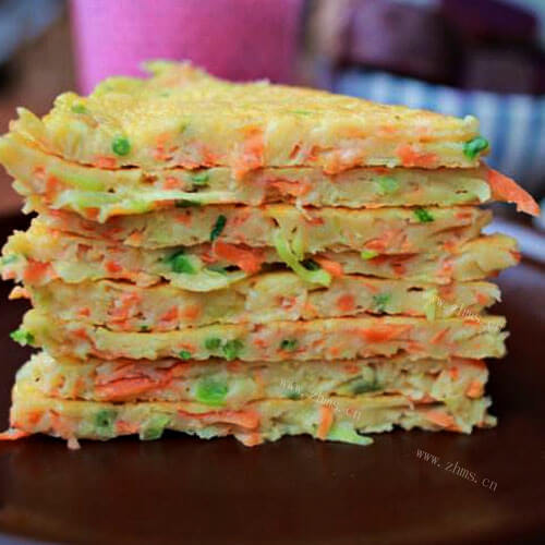 快捷青瓜胡萝卜鸡蛋饼