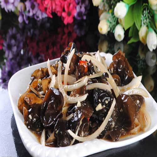 可口石首油豆皮香拌木耳 