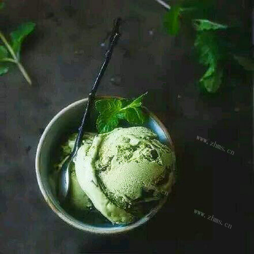 冰凉美味青汁冰激凌