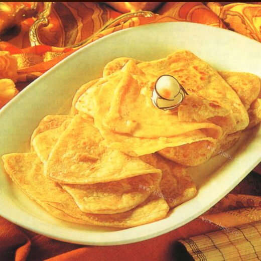 美味的平底锅摊煎饼