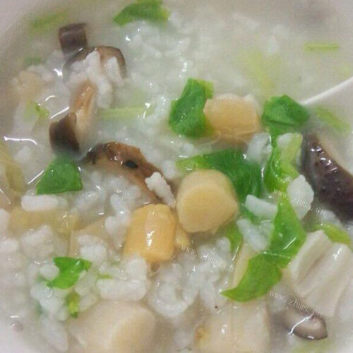香浓的香菇干贝粥