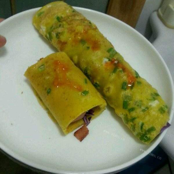 营养的焗丝瓜蛋饼