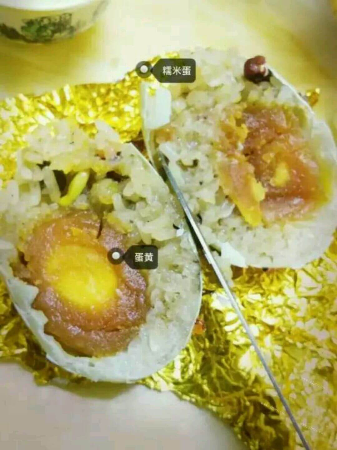 清香鲜美的咸鸭蛋糯米饭做法图解7)