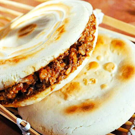 特色绿豆菜饼 
